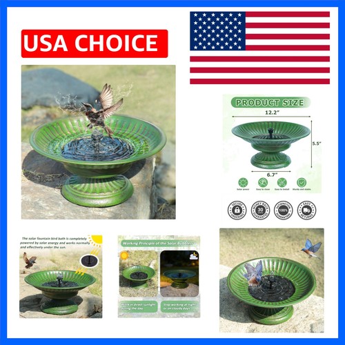 Solar bird bath - 12.3",