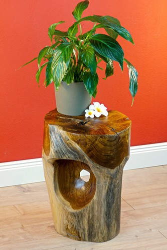 Side table root wood solid - root,