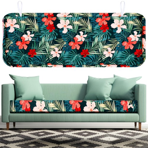 Hawaiian outdoor patio bench - outdoor,