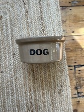 Vintage 1970s Dog Bowl Ceramic