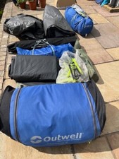 Outwell Montana 6 tent , groundsheet, carpet, awning , front extension & table