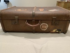 Vintage Steamer Trunk Suitcase