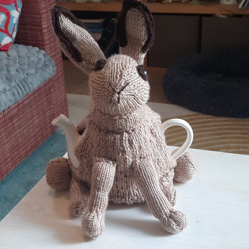 Handmade wool knitted - wool, tea