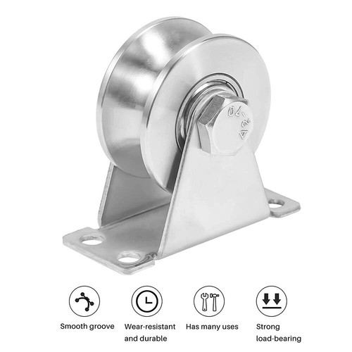 Groove wheel pulley stainless - groove,