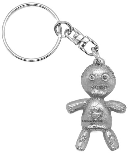 Voodoo doll pewter - pewter, keyring