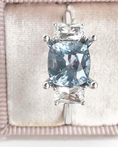 2ct cushion blue - cushion,
