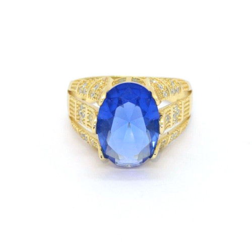 Blue tanzanite stone ring - stone,