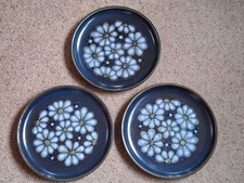 Denby Bokhara Cluster Dinner Plates set of 3 Kismet Vintage 26cm