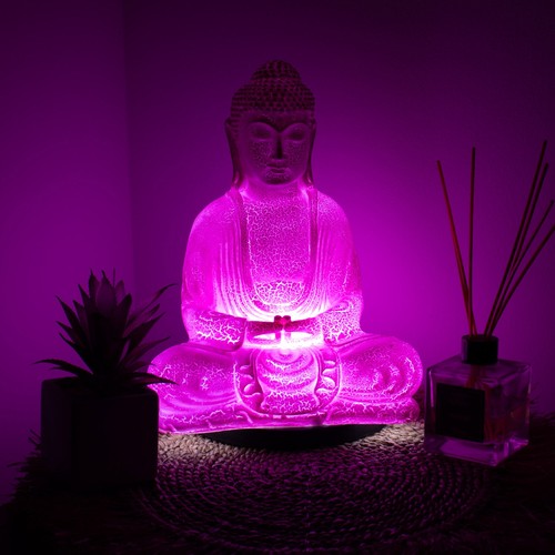 Buddha glow lamp - buddha, fiberglass