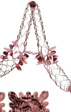 Christmas Hanging Ceiling Wall Decoration 2Pk Foil Garland Flower Foil Decoratio