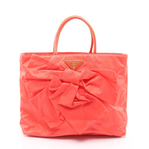 Prada tessuto tote bag orange - prada,