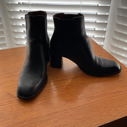 Zara genuine leather ankle - genuine,
