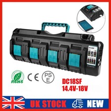 Makita DC18SF RCT 14.4-18v LXT Li-ion Dual 4 Port High & FAST Battery Charger