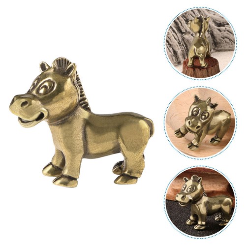 Metal horse statue brass craft - metal,
