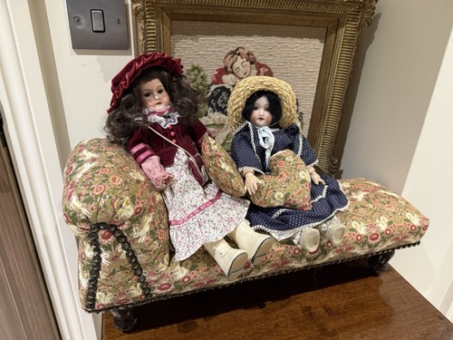 Victorian antique dolls chaise - victorian,