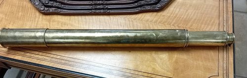 Large antique brass two draw - large,