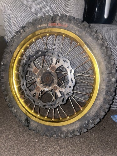 Pit bike front wheel - bike, gold