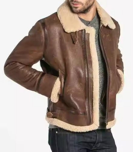 Men aviator bomber jacket - men's,