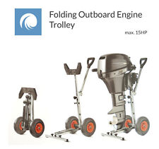 Folding Outboard Engine Trolley, Motor Stand for Boat / RIB upto 15HP, 30Kg.
