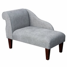 Grey Small Chaise Longue Sofa