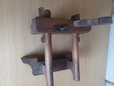 Vintage Wooden Plough Plane With Depth Gadge