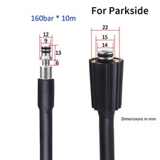 10M High Pressure Water Cleaning Hose for Parkside High Pressure Car Washer Wate
