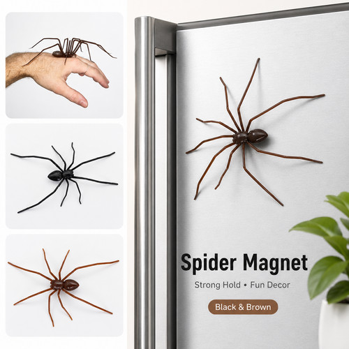 Realistic spider magnet for - spider,