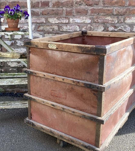 Mill truck cart wooden - wooden, banded