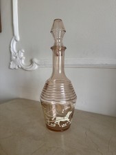 Art deco pink - glass, decanter