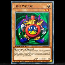 Time Wizard SBC1-ENB03 1st Edition Speed Duel Yu-Gi-Oh Card Common Spellcaster