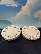 9 X Colclough Linden vintage gilded bone china tableware C575 E560