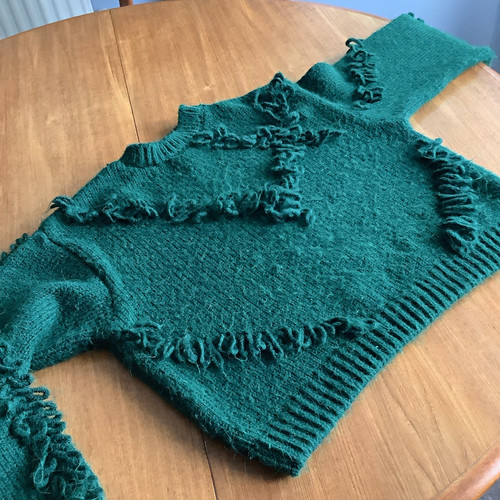 Per una green wool - wool, jumper