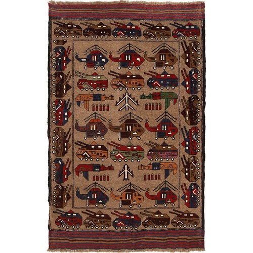 Afghan war rug vintage - afghan,