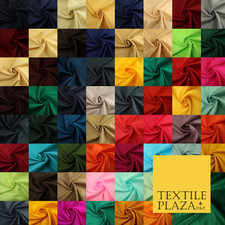OVER 60 COLOURS Plain Dyed Faux Dupion Raw Silk Polyester Dress Fabric Material