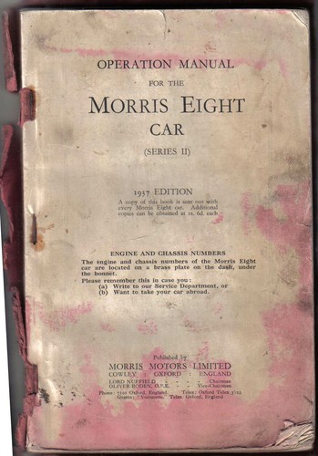 Morris eight original - eight, 8