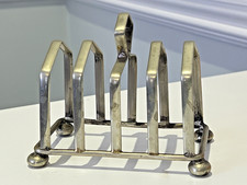 Toast Rack Silver Plated 5-bar