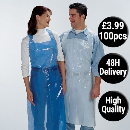 Disposable aprons blue - blue, or
