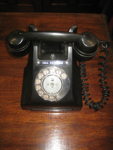 Vintage black bakelite rotary - vintage,