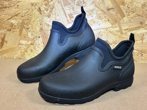 Aigle black rubber wellie - aigle,