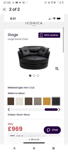 Large swivel cuddle chair - cuddle,