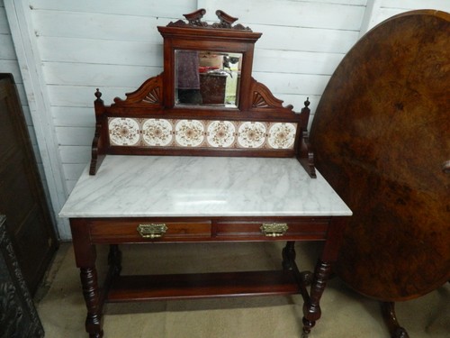 Victorian marble wash - marble, stand