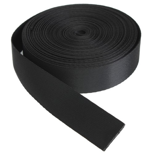 Black webbing wide nylon - mm,