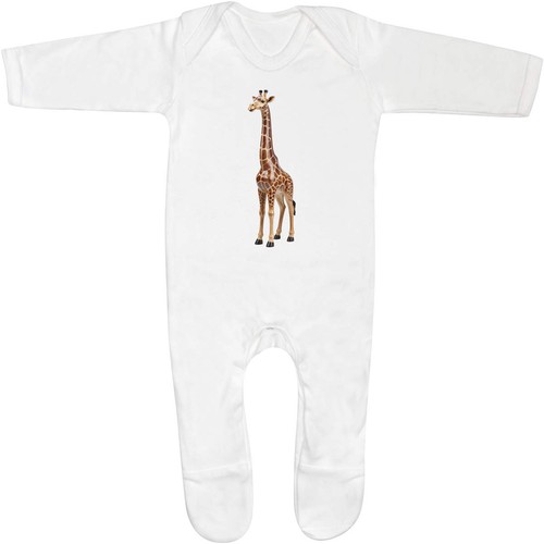 Carved giraffe baby romper - giraffe',