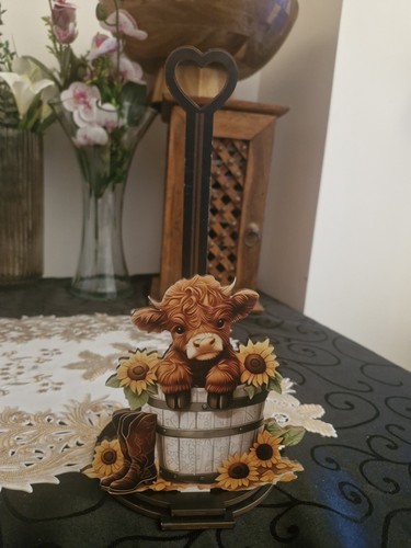 Highland cow wooden kitchen - highland,