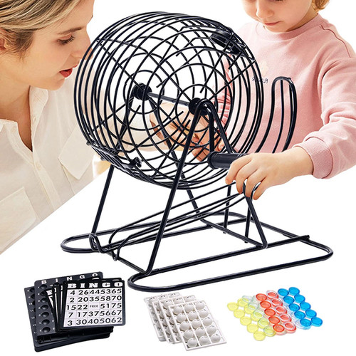 Bingo game set includes metal - bingo,