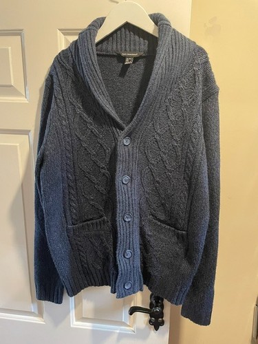 Cedar wood state cardigan - wood, blue