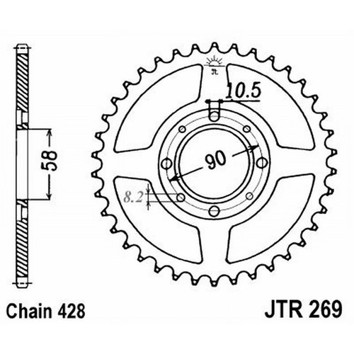 269 z42 chain and sprocket - 269,