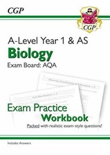 New A-Level Biology: AQA Year 1 & AS Exam Practice Workbook - includes Answers 