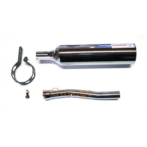 Chrome exhaust with - , clamp