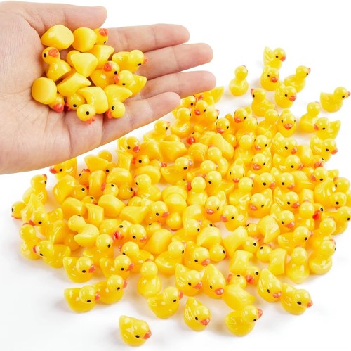 50pcs mini resin duck figures - resin,